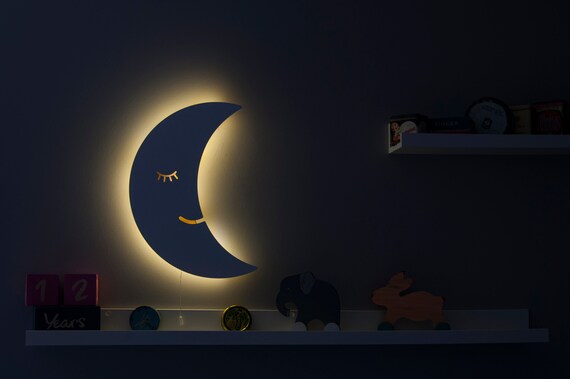 moon wall light nursery