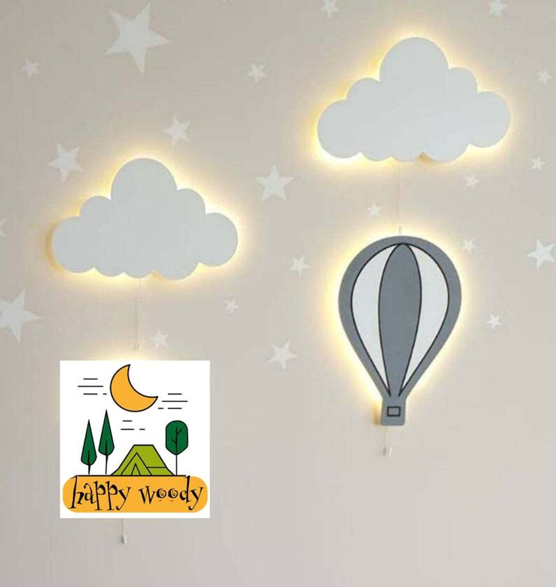 CLOUD WALL LIGHT Nursery Lighting Baby Room Night Light Etsy