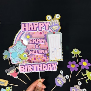 Adorno para tarta de monster inc
