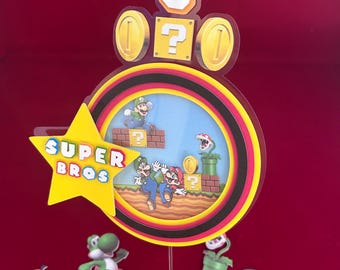 Adorno para tarta de Mario Bros.