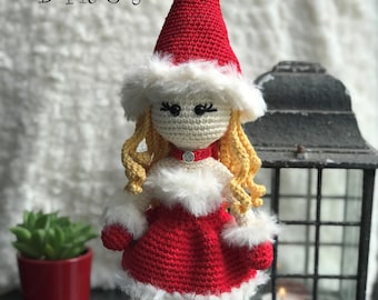 Spanish crochet pattern Amigurumi doll MAMA NOEL pdf