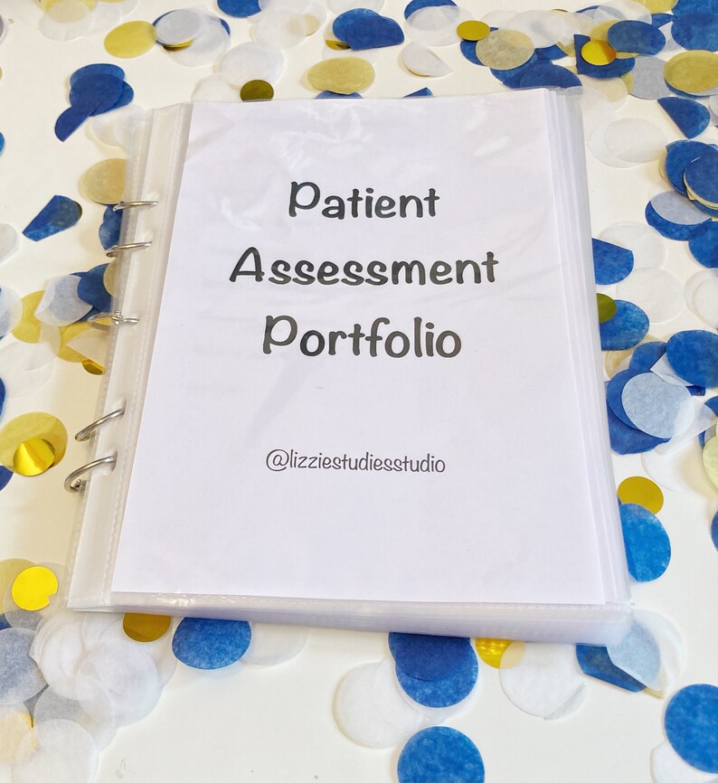 PDF Patient Assessment Portfolio Etsy