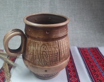 Ukraine Rustic Pottery Coffee Mugs Cups Terracotta Coffee Mug For  Coffee Tea Latte Cappuccino Eco Product Gifts Ideas Pottery Workshop