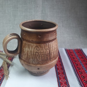 Ukraine Rustic Pottery Coffee Mugs Cups Terracotta Coffee Mug For  Coffee Tea Latte Cappuccino Eco Product Gifts Ideas Pottery Workshop