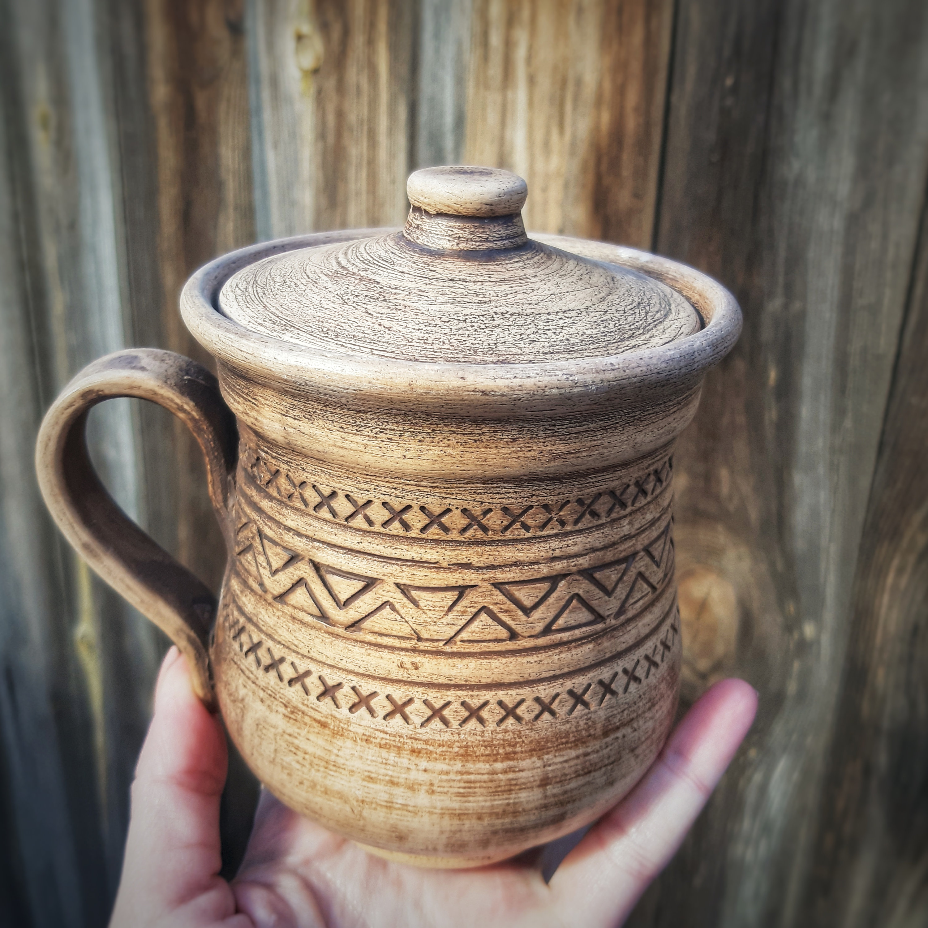 Coffee Mugs With Lids Pottery Rustic Coffee Mug 450ml Etsy