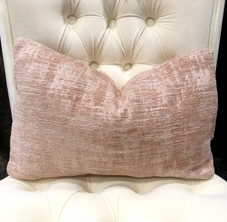 Blush Pillow Cover/Lumbar Pillow Cover Etsy