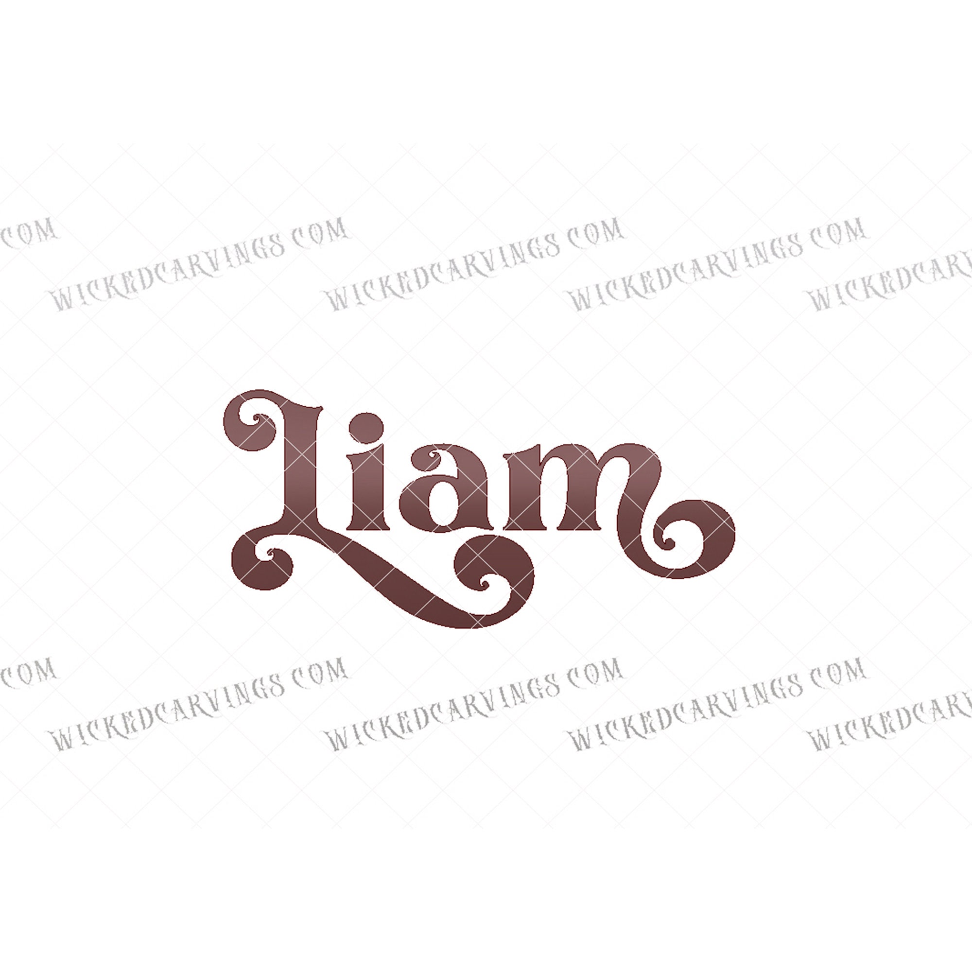 Liam niño bebé nombre del bebé SVG dxf vector diy imagen | Etsy