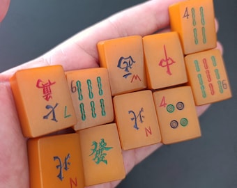Nadir Bakalit Mahjong taşları (10 adet)