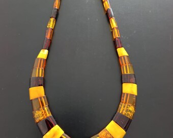 Vintage Kehribar Kolye