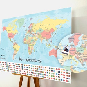 Weltkarte Pinnwand, Pinnwand, Pinnwand zum Ausdrucken, Pinnwand aus Kork, Pinnwand zum Ausdrucken, Pinnwand zum Ausdrucken