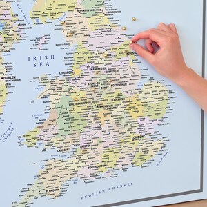 Mappa dei pin del Regno Unito