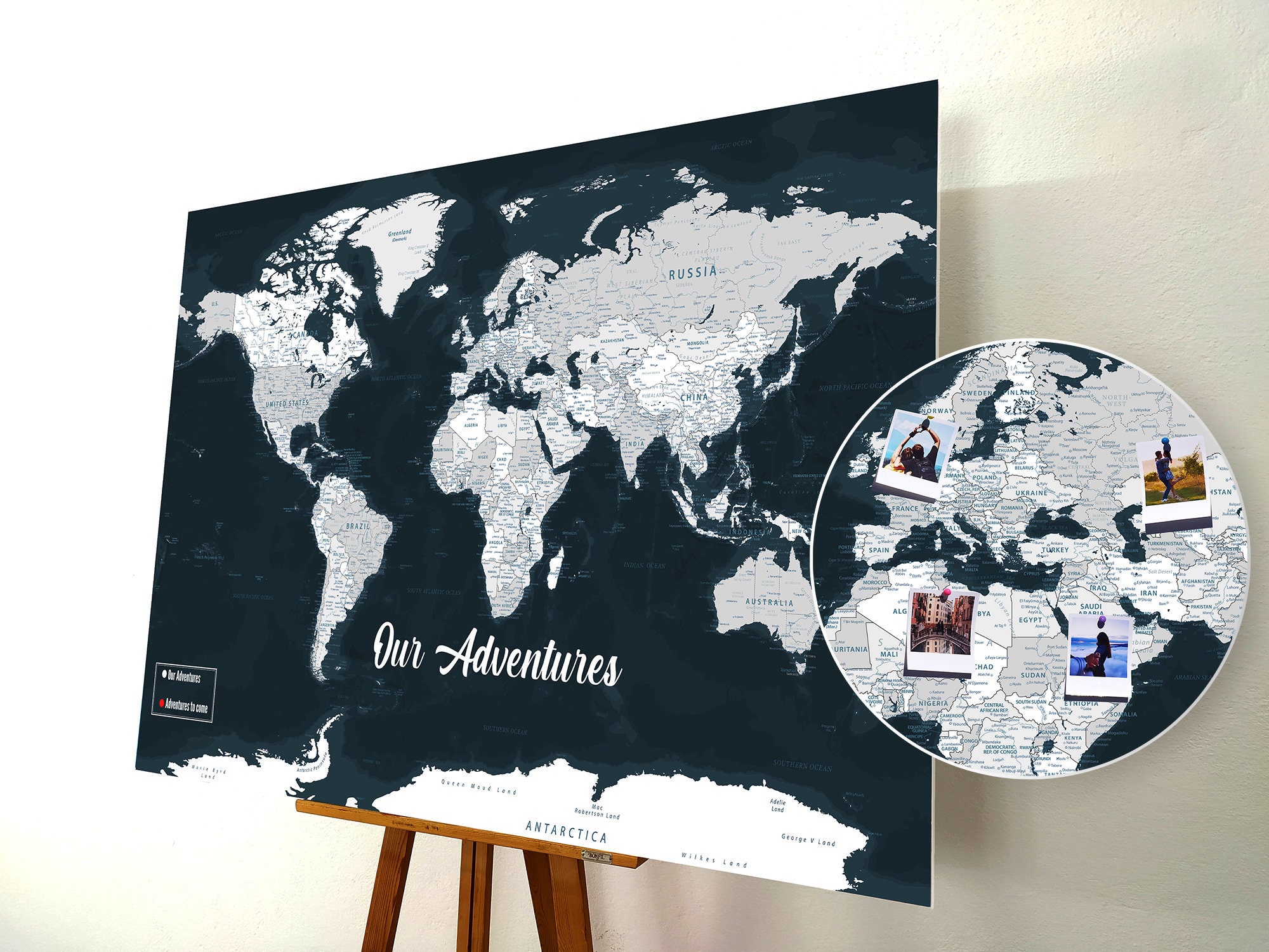 World Map Push Pin Push Pin Map World Map Pin Board Cork Etsy UK