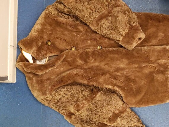 Vintage CLAUDE GILBERT Paris fashion fur coat from