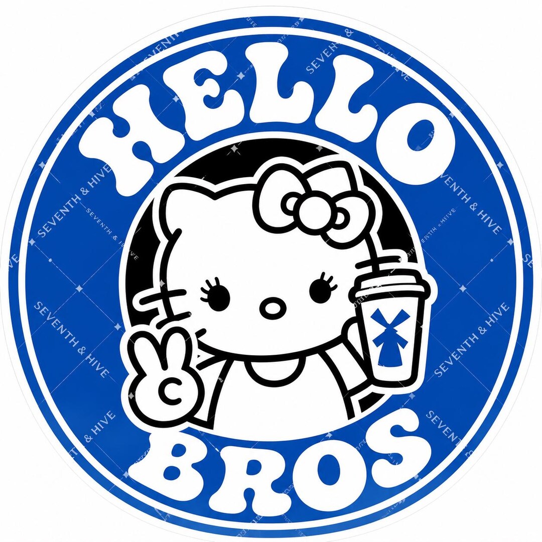 HK & Dutch Bros Sticker | Fan Inspired | Unique | Cute Coffee