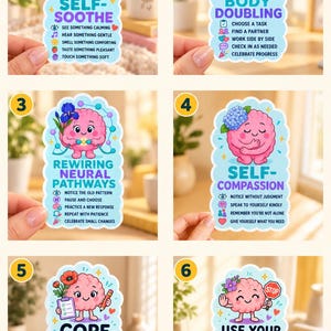 MH | DBT Skills Sticker | PHP Coping Skills | Mental Health Therapy Sticker | Choose Your Design