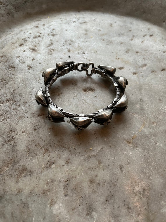 Beautiful antique silver bracelet from Gujarat In… - image 1