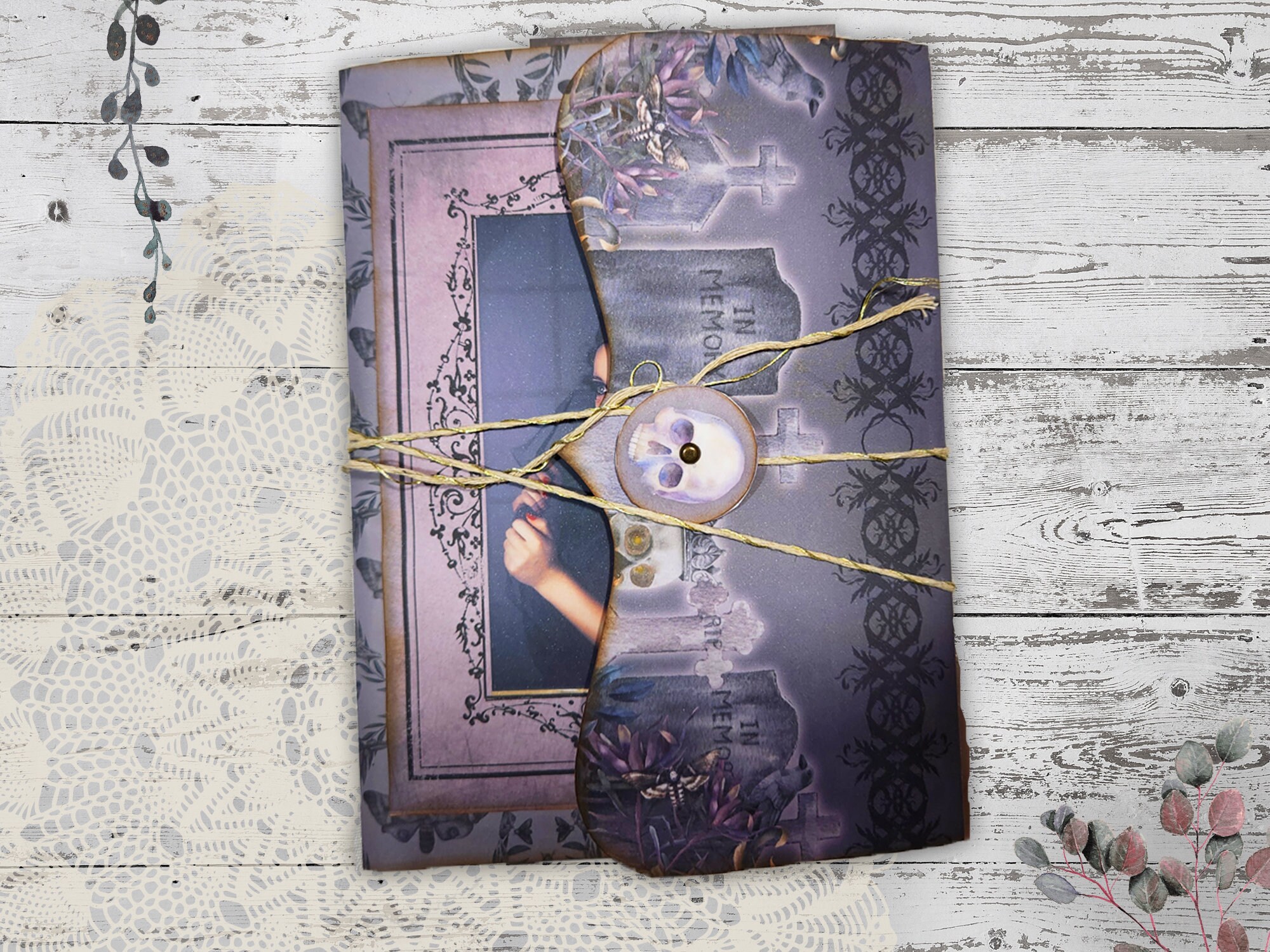 Junk Journal Folio Kit, Gothic Loaded Folder, Witch Printables ...