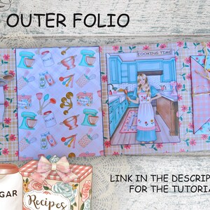 Cooking Folder Cooking Junk Journal Folio Kit, Loaded Folder, Kitchen Printables ...