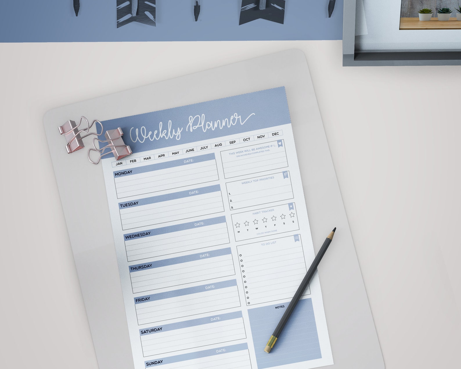 weekly planner printable weekly to do list weekly etsy