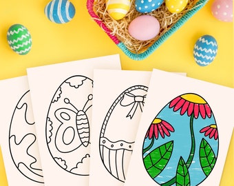 Easter Coloring Pages for Kids Bundle - printable | Easter Activity Pages | Easter Kids Fun | Easter Spring Coloring | Easter Kid Activity