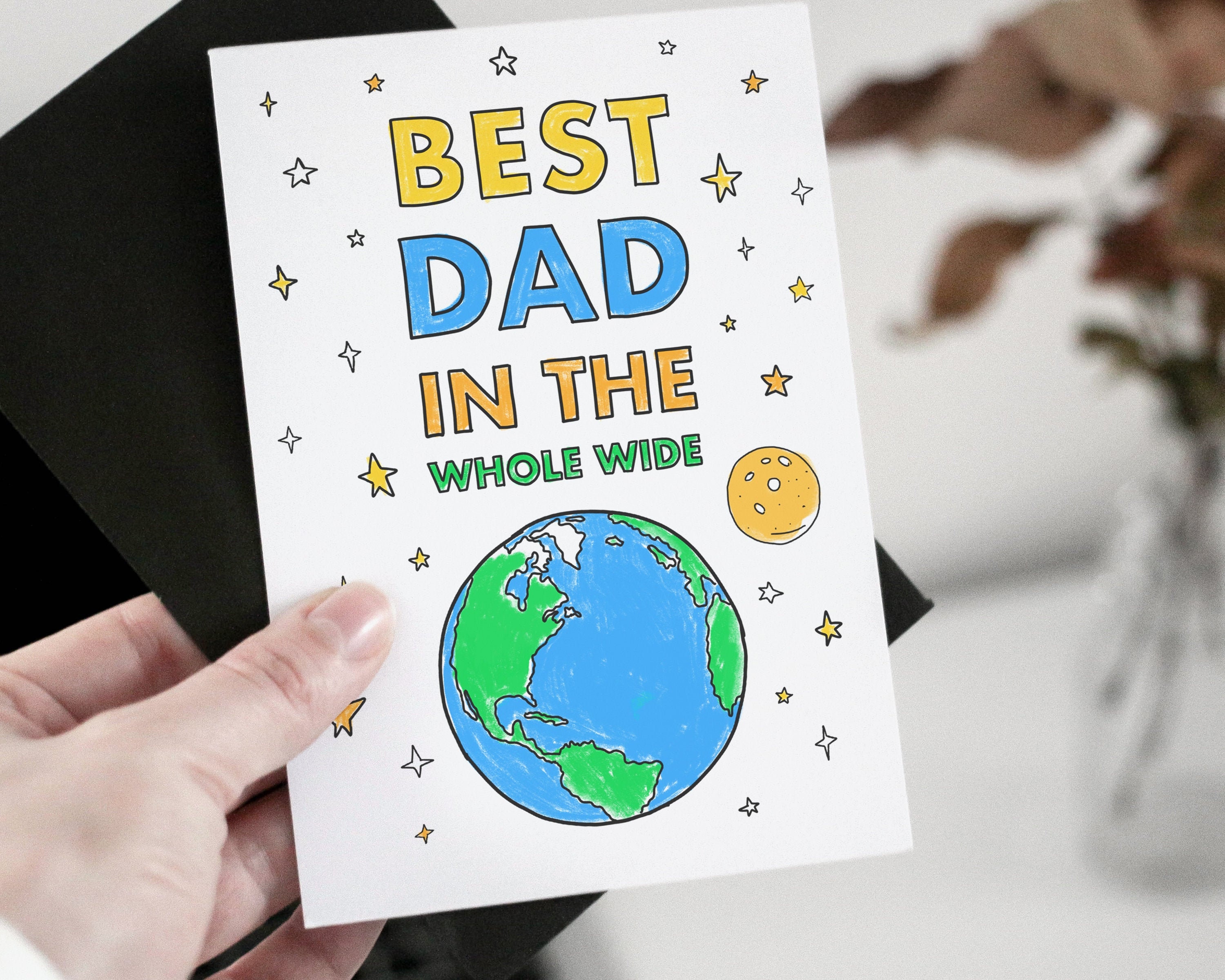 happy father s day card printable fathers day coloring etsy