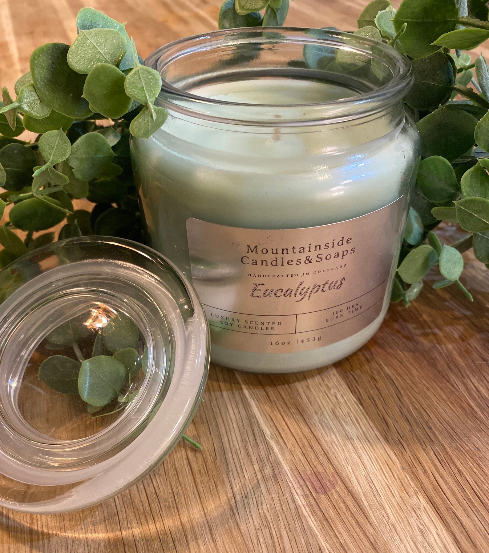 Eucalyptus Scented Candle Etsy