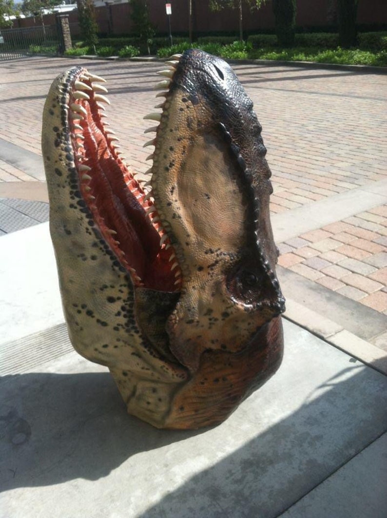 t rex head size