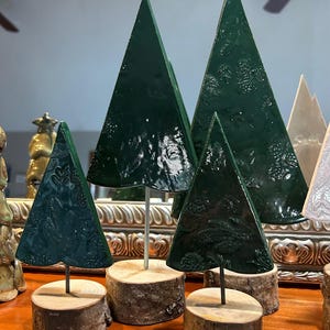 Ceramic Trees on birch tree base