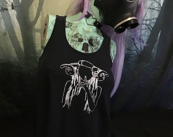 Speak-No-Evil Screen Print Tank Top - Black