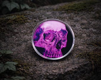 Purple Skull Acrylic Pin (1.5" x 1.5")