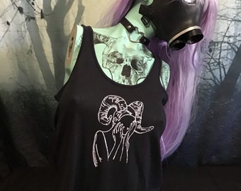 See-No-Evil Screen Printed Tank Top - Size Small