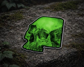 Green Neon Skulls