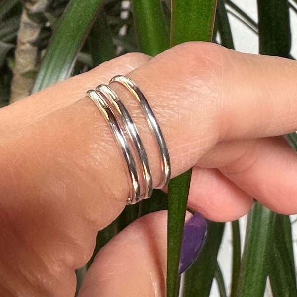 Stacking Ring, Thin Band Ring, Stacker ring, Midi Ring, Petite Ring, Sterling Silver, Made to order, Gift for her