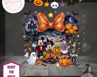 Disney Halloween DTF | Disney Halloween Shirts | Halloween DTF | Ready to Press