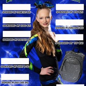 Sponsor My Cheer Uniform Flyer/Poster - DIGITAL FILE