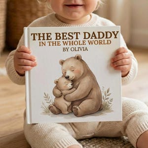 Personalized Storybook for Daddy, Father’s Day Keepsake Gift from Kids, Baby Book For New Dad, Gift for Daddy, Daddy Custom Story Baby Book