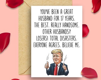 17th anniversary gift for husband