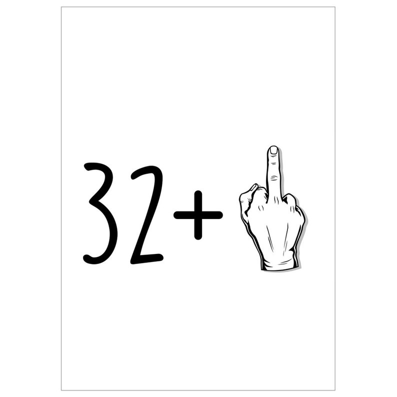 Funny 33rd Birthday Card, 33rd Birthday Card, 33 Year Old Birthday Card ...