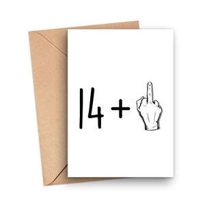 Funny 15th Birthday Card, 15th Birthday Card, 15 Year Old Birthday Card, Card For 15 Year Old, Turning 15 Card, Rude 15th Birthday Card