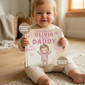 Personalized Storybook for Dad, Custom Baby Book Daddy from Daughter, New Dad Gift, Father's Day Gift from Girl, Gift from Kids, Daddy Gift product logo