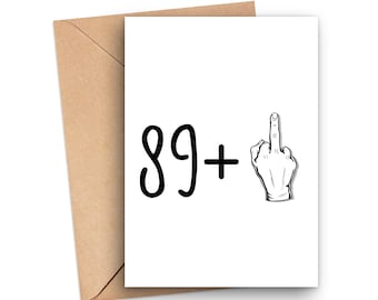 Funny 90th Birthday Card, 90th Birthday Card, 90 Year Old Birthday Card, Card For 90 Year Old, Turning 90 Card, Rude 90th Birthday Card