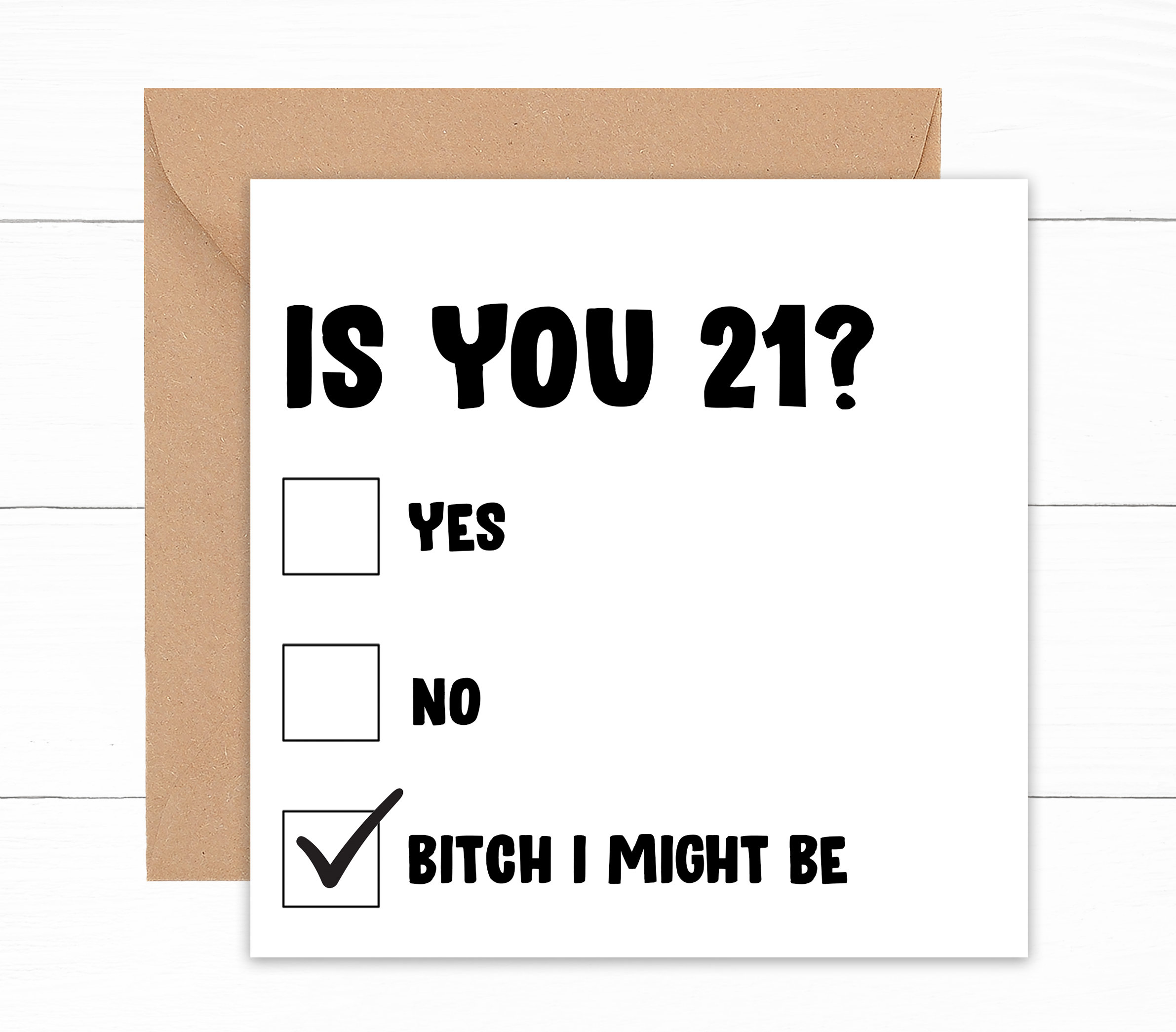 Is You 21 Birthday Card Funny Birthday Card 21 Year Old Etsy