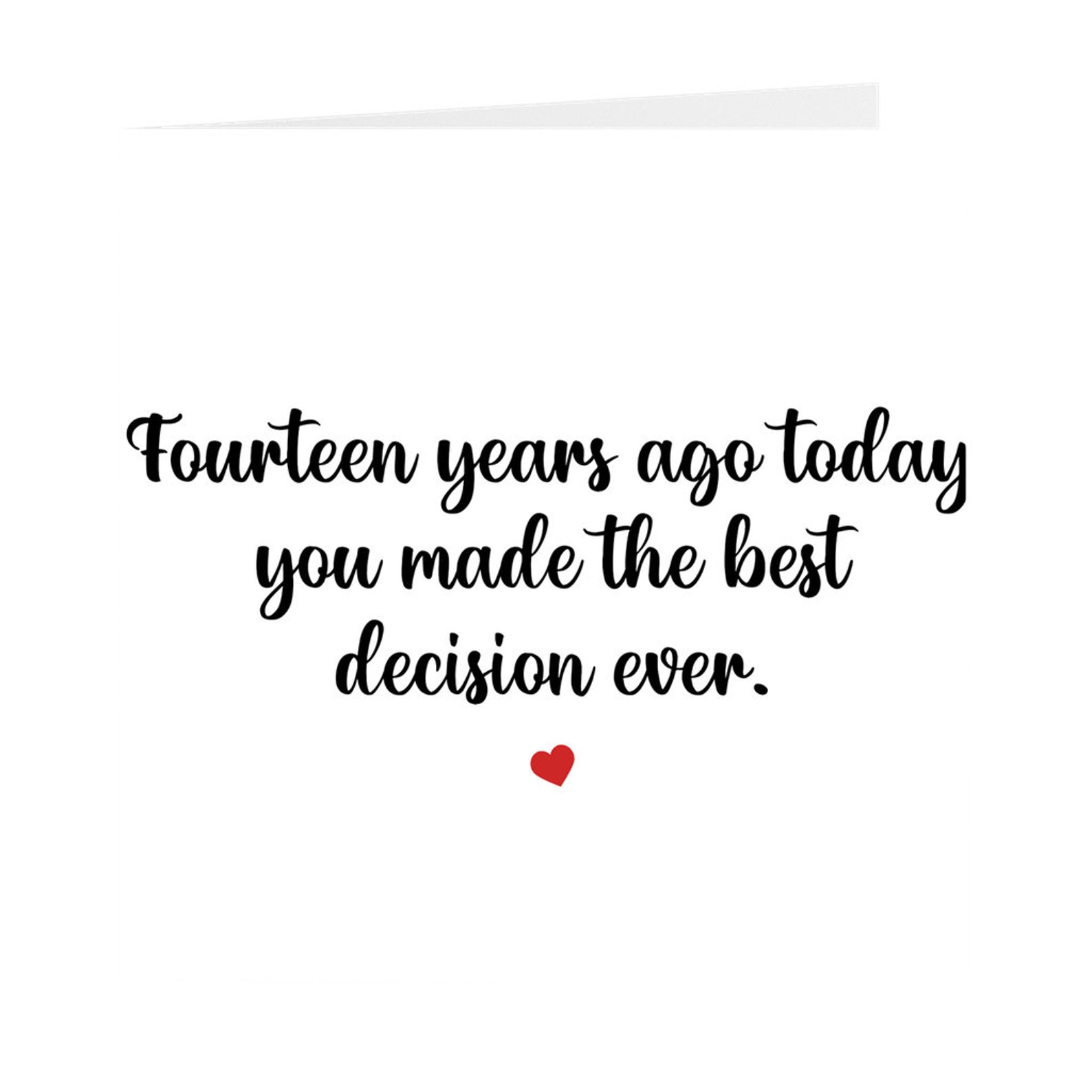 14th Anniversary Card for Husband Funny 14 Year Anniversary Etsy
