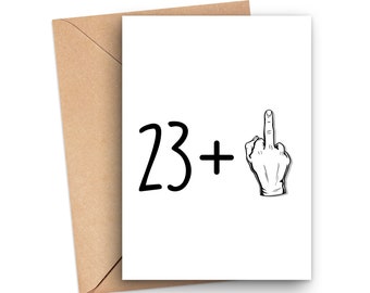 Boyfriend Twenty-Fourth Birthday Card Stepdad Partner For Her Modern 24th Birthday Card Stepmum Sister For Him Friend Girlfriend