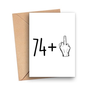Funny 75th Birthday Card, 75th Birthday Card, 75 Year Old Birthday Card, Card For 75 Year Old, Turning 75 Card, Rude 75th Birthday Card
