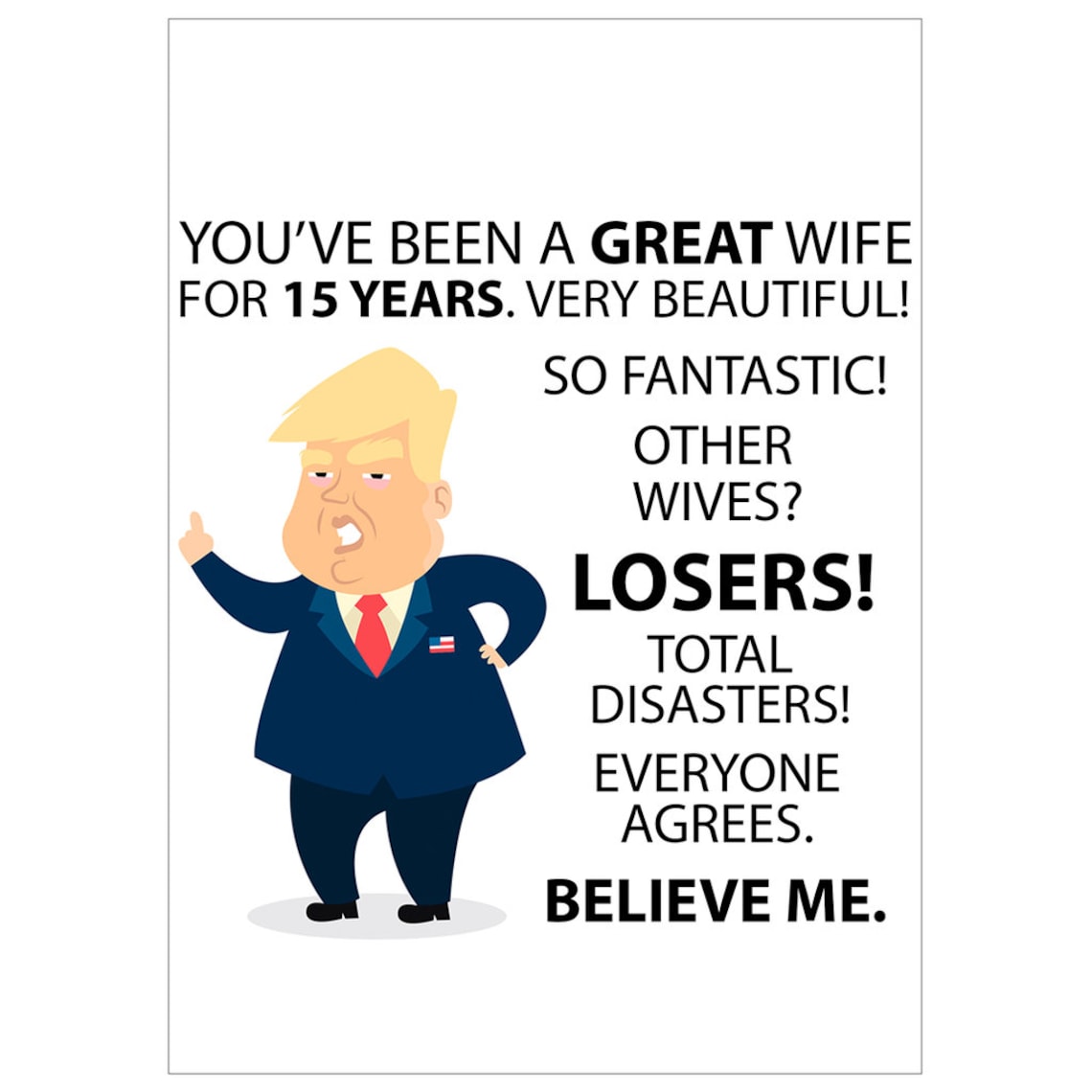 Funny 15th Anniversary Card for Wife 15 Year Anniversary Card Etsy UK