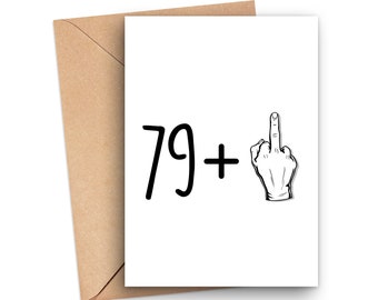 Funny 80th Birthday Card, 80th Birthday Card, 80 Year Old Birthday Card, Card For 80 Year Old, Turning 80 Card, Rude 80th Birthday Card