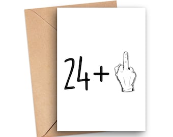 Funny 25th Birthday Card, 25th Birthday Card, 25 Year Old Birthday Card, Card For 25 Year Old, Turning 25 Card, Rude 25th Birthday Card
