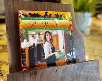 Handmade Walnut Cookbook Stand.