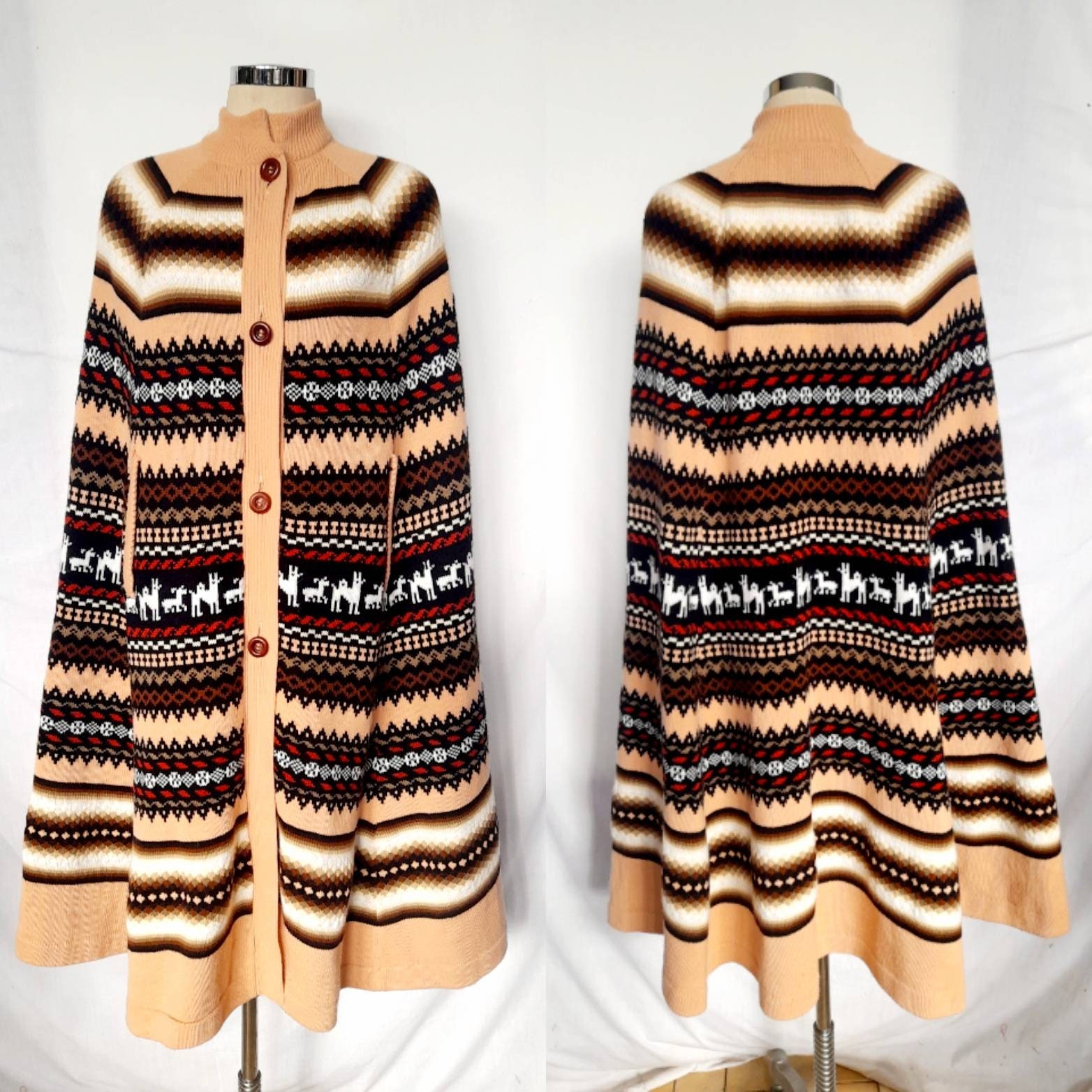 1970s～ euro vintage cape Cape 1970s Vintage Coats, Jackets & Waistcoats for Women for